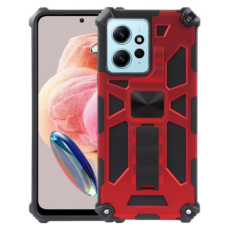 For Xiaomi Redmi Note 12 4G Shockproof TPU + PC Magnetic Phone Case with Holder