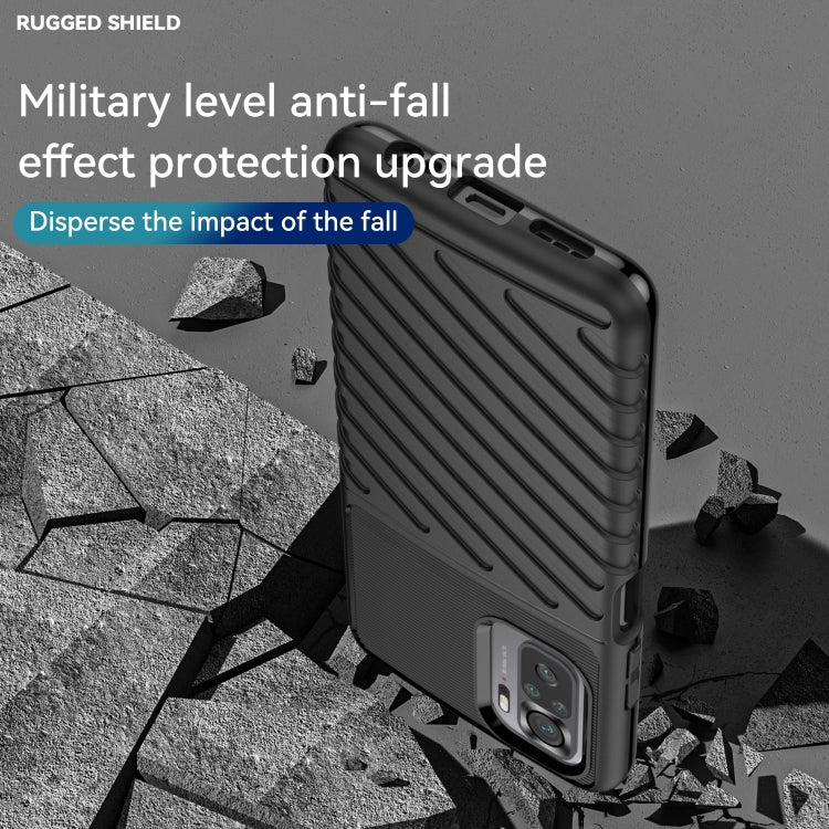 For Xiaomi Redmi Note 10S Thunderbolt Shockproof TPU Protective Soft Phone Case