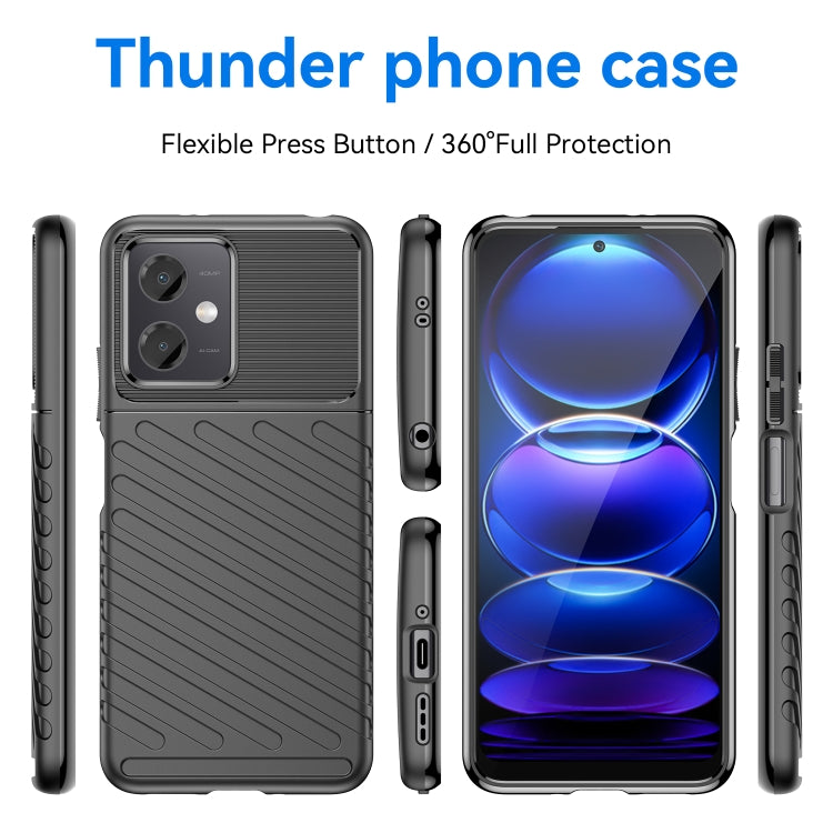 For Xiaomi Redmi Note 12R Pro Thunderbolt Shockproof TPU Protective Soft Phone Case