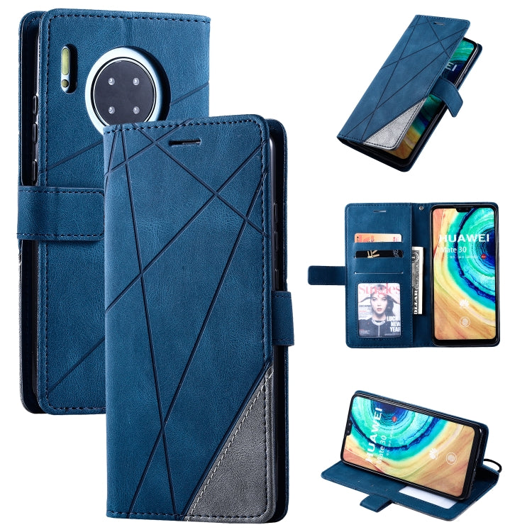 For Huawei Mate 30 Skin Feel Splicing Horizontal Flip Leather Case with Holder & Card Slots & Wallet & Photo Frame