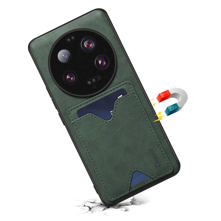 For Xiaomi 13 Ultra Denior PU Back Cover Card Slot Holder Phone Case