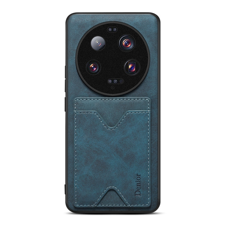 For Xiaomi 13 Ultra Denior PU Back Cover Card Slot Holder Phone Case