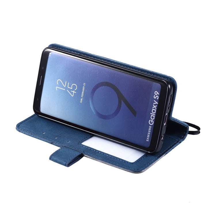 For Samsung Galaxy S9 Skin Feel Splicing Horizontal Flip Leather Case with Holder & Card Slots & Wallet & Photo Frame