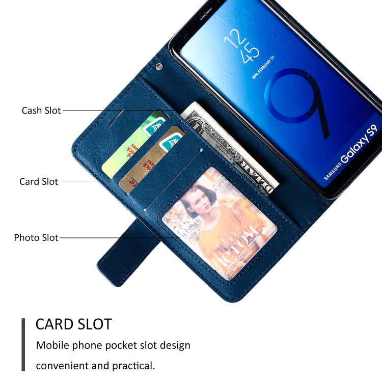 For Samsung Galaxy S9 Skin Feel Splicing Horizontal Flip Leather Case with Holder & Card Slots & Wallet & Photo Frame