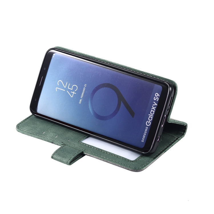 For Samsung Galaxy S9 Skin Feel Splicing Horizontal Flip Leather Case with Holder & Card Slots & Wallet & Photo Frame