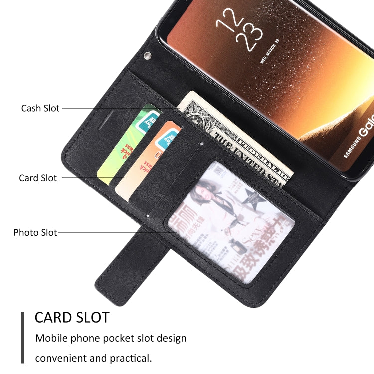 For Samsung Galaxy S8 Skin Feel Splicing Horizontal Flip Leather Case with Holder & Card Slots & Wallet & Photo Frame