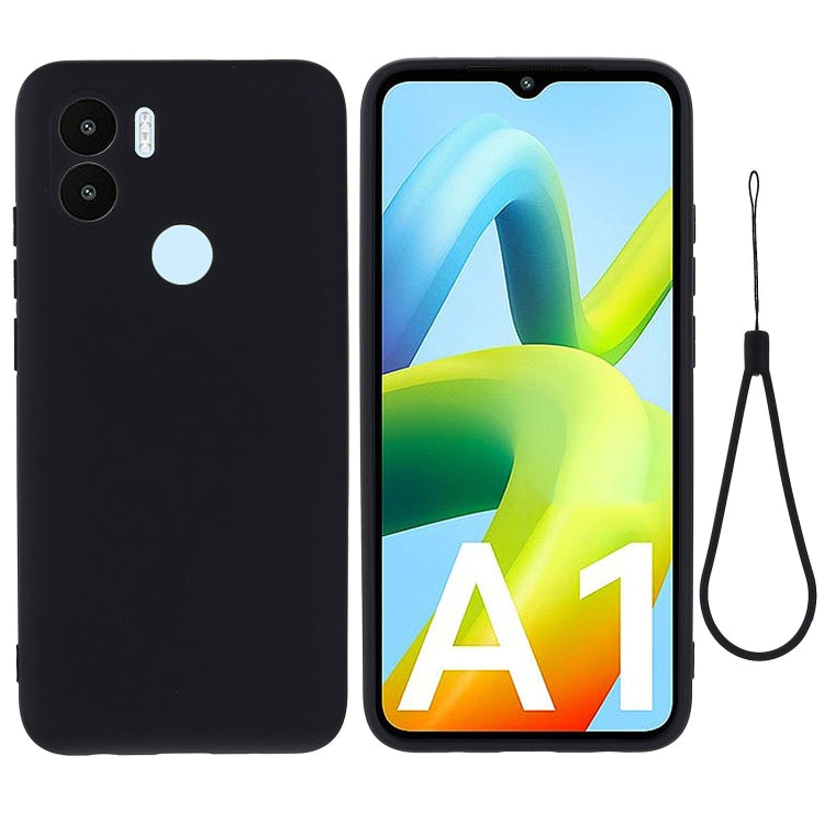 For Xiaomi Poco C51 Pure Color Liquid Silicone Shockproof Phone Case