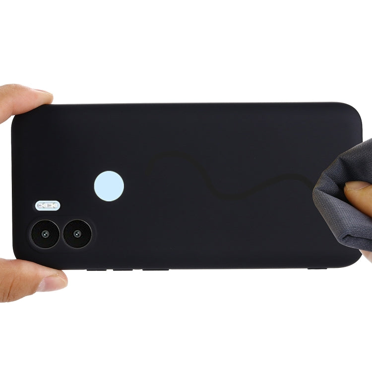 For Xiaomi Poco C51 Pure Color Liquid Silicone Shockproof Phone Case