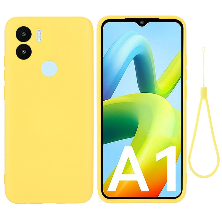 For Xiaomi Poco C51 Pure Color Liquid Silicone Shockproof Phone Case