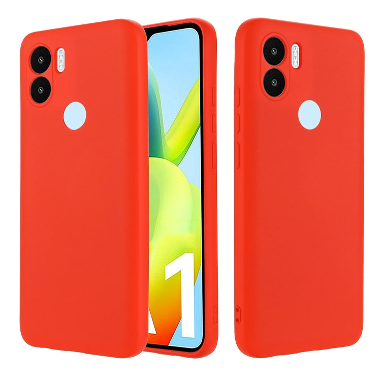 For Xiaomi Poco C51 Pure Color Liquid Silicone Shockproof Phone Case