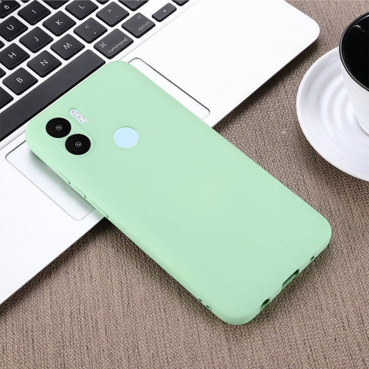 For Xiaomi Poco C51 Pure Color Liquid Silicone Shockproof Phone Case