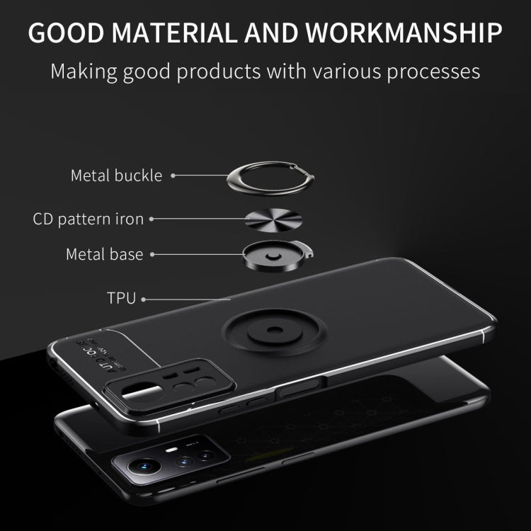 For Xiaomi Redmi Note 12S Metal Ring Holder TPU Phone Case