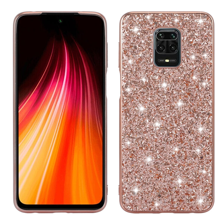 For Xiaomi Redmi Note 9 Pro Glitter Powder Shockproof TPU Protective Case