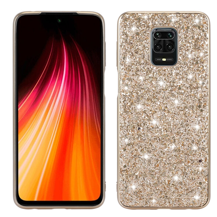 For Xiaomi Redmi Note 9 Pro Glitter Powder Shockproof TPU Protective Case