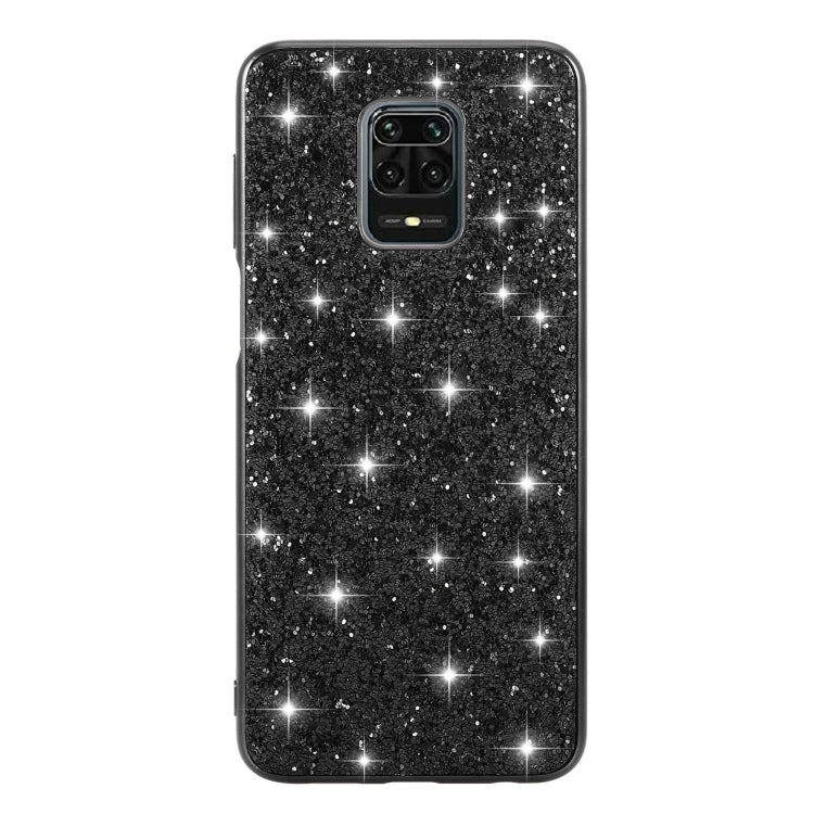For Xiaomi Redmi Note 9 Pro Glitter Powder Shockproof TPU Protective Case