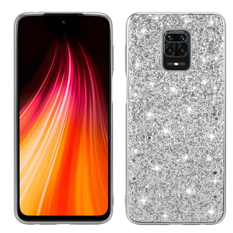 For Xiaomi Redmi Note 9 Pro Glitter Powder Shockproof TPU Protective Case