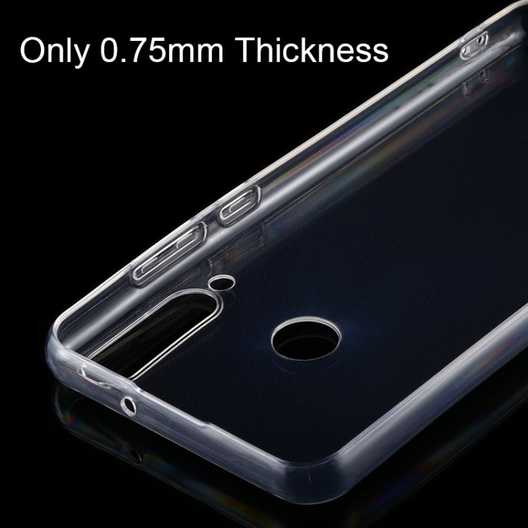 For Huawei Y6p 0.75mm Ultra-thin Transparent TPU Soft Protective Case