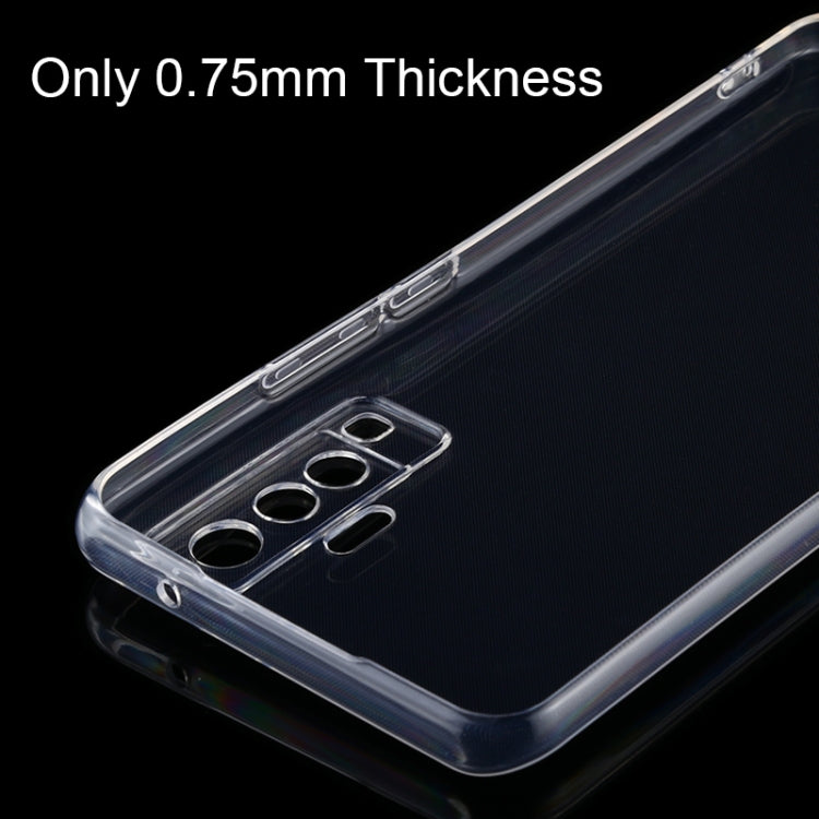 For Vivo X50 0.75mm Ultra-thin Transparent TPU Soft Protective Case