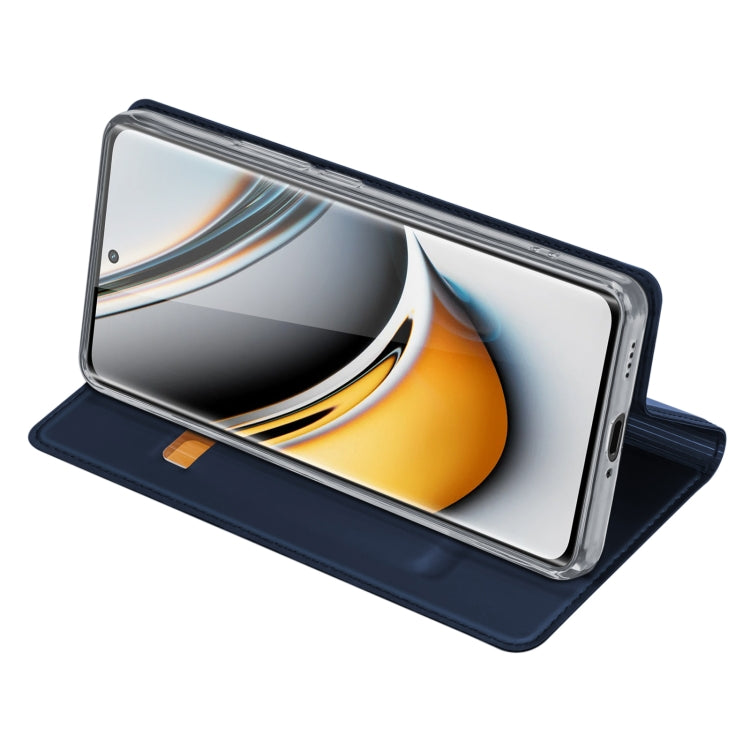 For Realme 11 Pro / 11 Pro+ DUX DUCIS Skin Pro Series Flip Leather Phone Case(Blue)