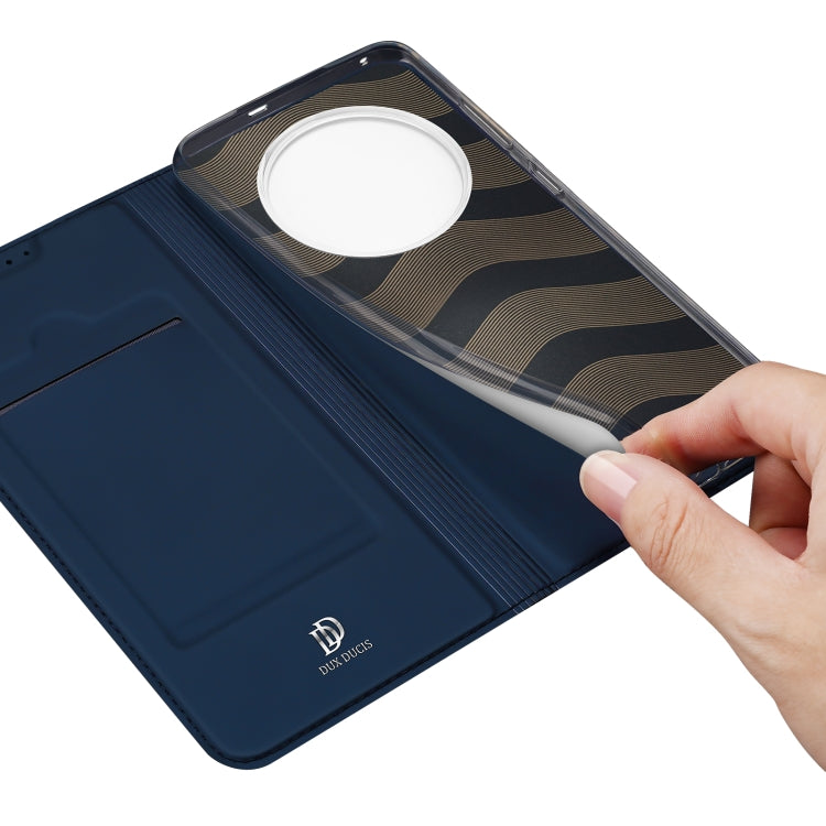 For Realme 11 Pro / 11 Pro+ DUX DUCIS Skin Pro Series Flip Leather Phone Case(Blue)