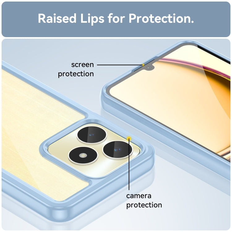 For Realme C53 India Colorful Series Acrylic + TPU Phone Case