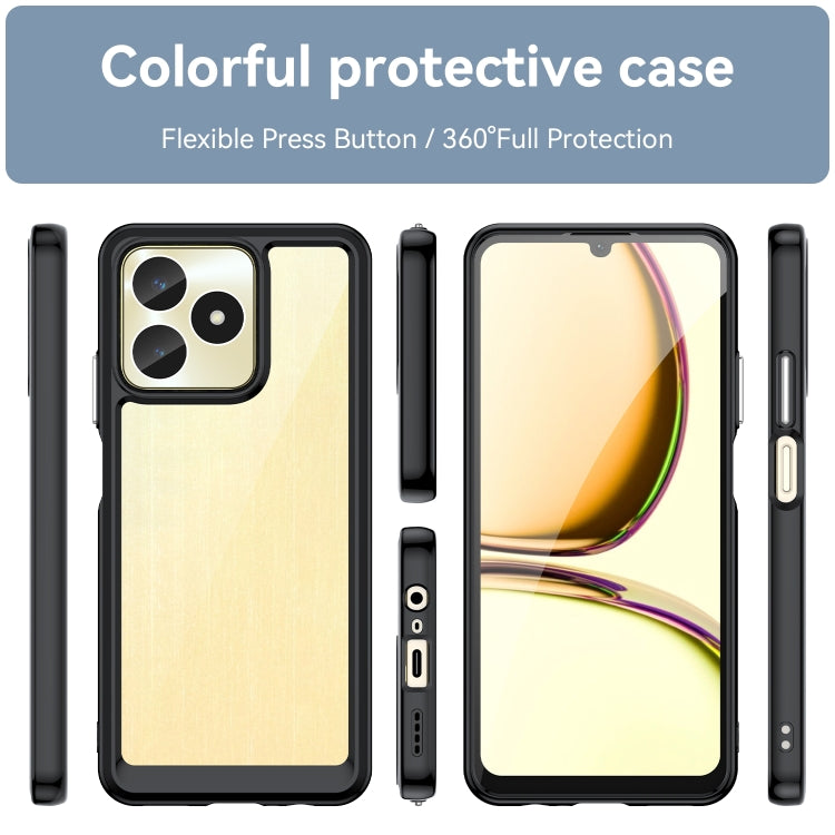 For Realme C53 India Colorful Series Acrylic + TPU Phone Case