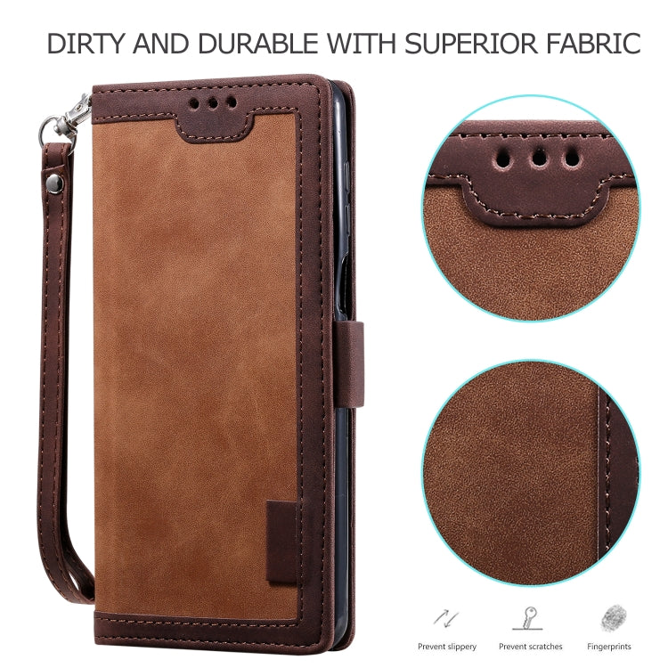 For Xiaomi Redmi Note 9 Retro Splicing Horizontal Flip Leather Case with Card Slots & Holder & Wallet