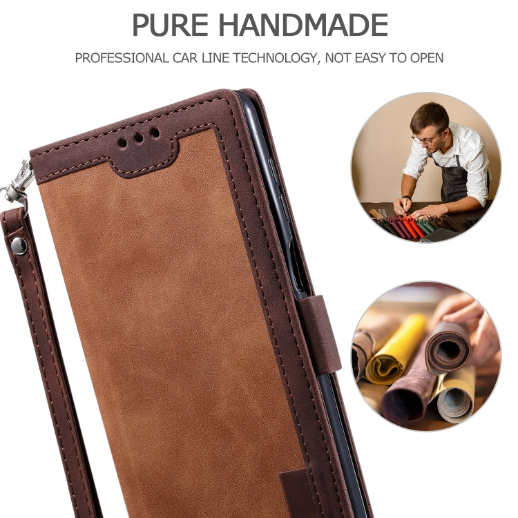 For Xiaomi Redmi Note 9 Retro Splicing Horizontal Flip Leather Case with Card Slots & Holder & Wallet