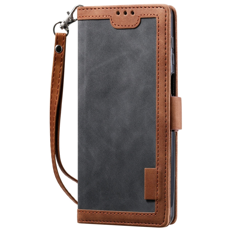 For Xiaomi Redmi Note 9 Retro Splicing Horizontal Flip Leather Case with Card Slots & Holder & Wallet