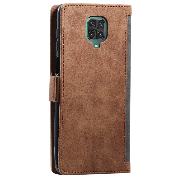For Xiaomi Redmi Note 9 Retro Splicing Horizontal Flip Leather Case with Card Slots & Holder & Wallet