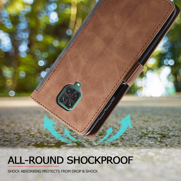 For Xiaomi Redmi Note 9 Retro Splicing Horizontal Flip Leather Case with Card Slots & Holder & Wallet