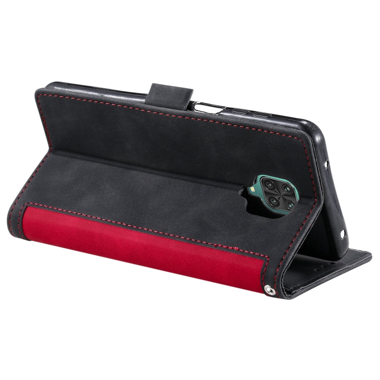 For Xiaomi Redmi Note 9 Retro Splicing Horizontal Flip Leather Case with Card Slots & Holder & Wallet