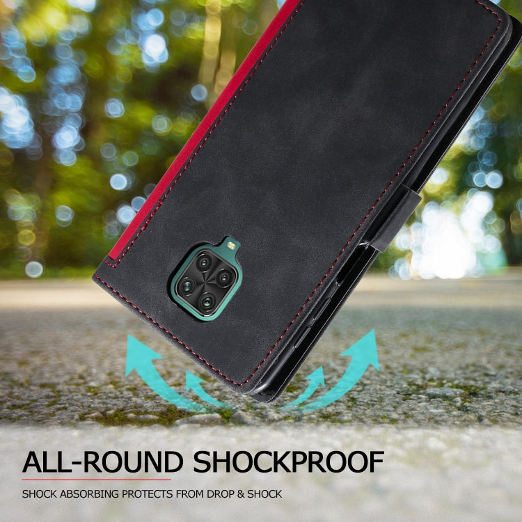 For Xiaomi Redmi Note 9 Retro Splicing Horizontal Flip Leather Case with Card Slots & Holder & Wallet