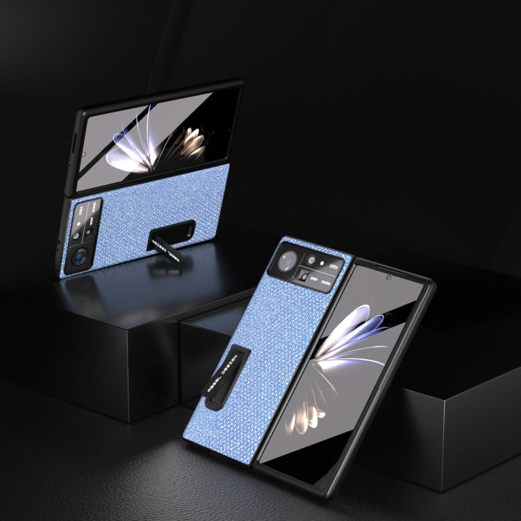 For Xiaomi Mix Fold 2 Integrated Diamond Series Black Edge Phone Case with Holder