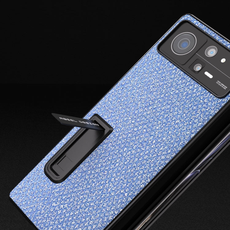 For Xiaomi Mix Fold 2 Integrated Diamond Series Black Edge Phone Case with Holder