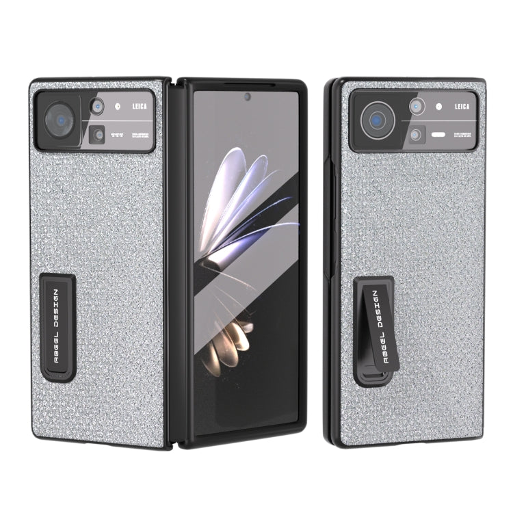 For Xiaomi Mix Fold 2 Integrated Diamond Series Black Edge Phone Case with Holder