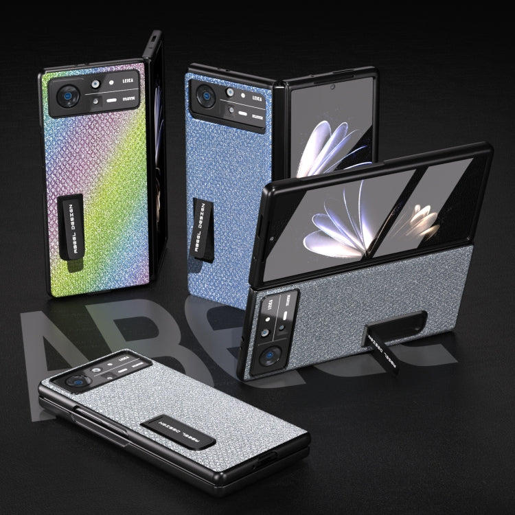 For Xiaomi Mix Fold 2 Integrated Diamond Series Black Edge Phone Case with Holder