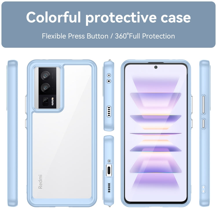 For Xiaomi Poco F5 Pro Colorful Series Acrylic + TPU Phone Case
