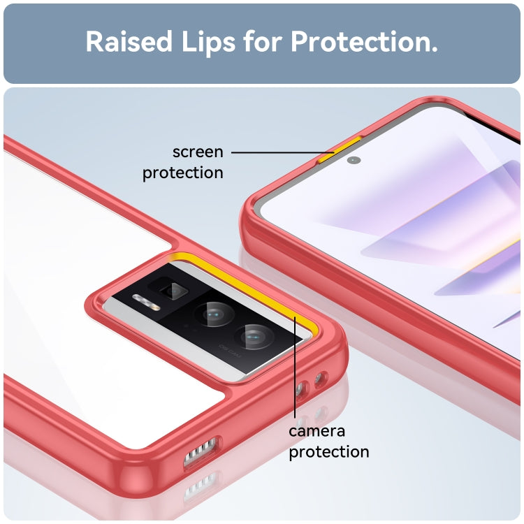 For Xiaomi Poco F5 Pro Colorful Series Acrylic + TPU Phone Case