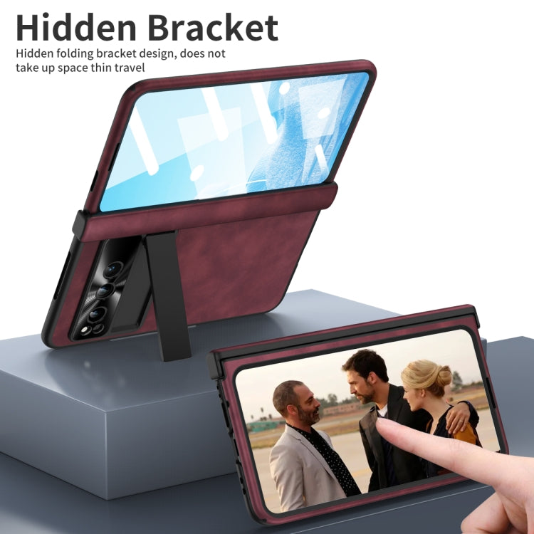 For Google Pixel Fold Napa Texture All-inclusive Phone Case