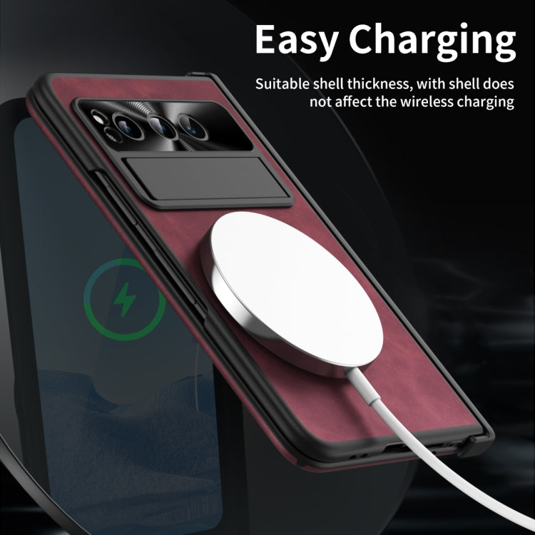 For Google Pixel Fold Napa Texture All-inclusive Phone Case