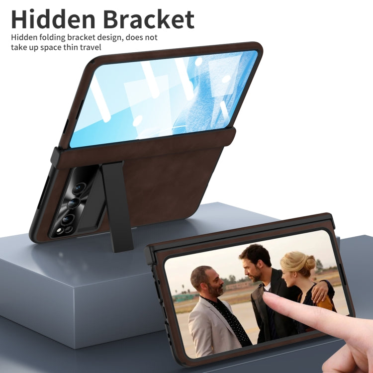 For Google Pixel Fold Napa Texture All-inclusive Phone Case