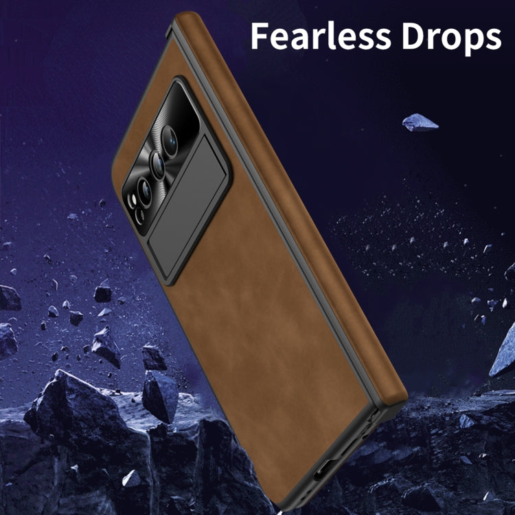 For Google Pixel Fold Napa Texture All-inclusive Phone Case