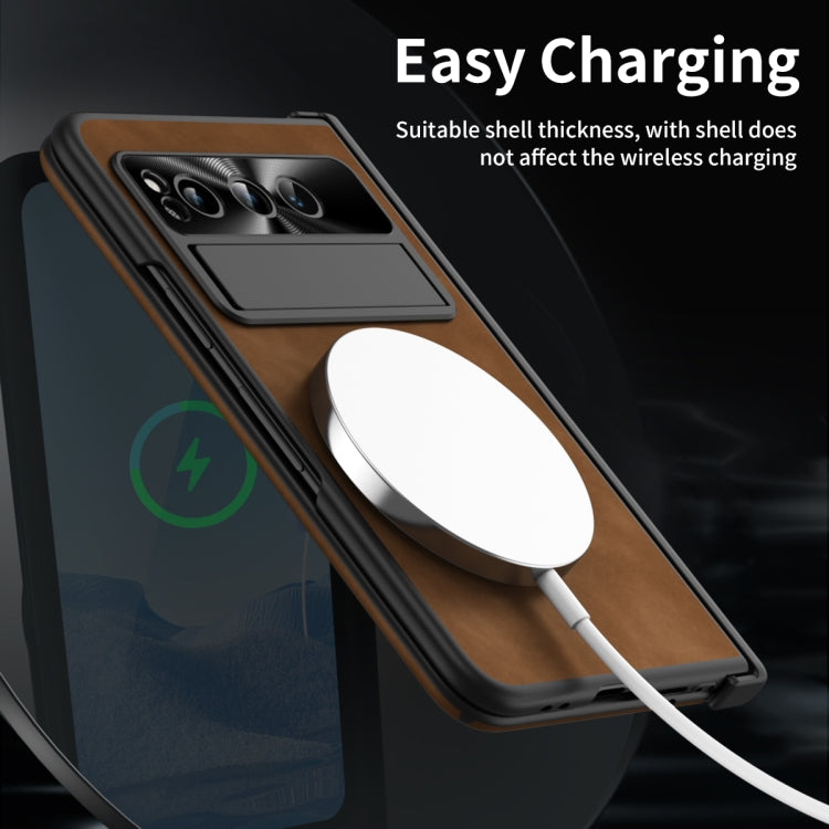 For Google Pixel Fold Napa Texture All-inclusive Phone Case