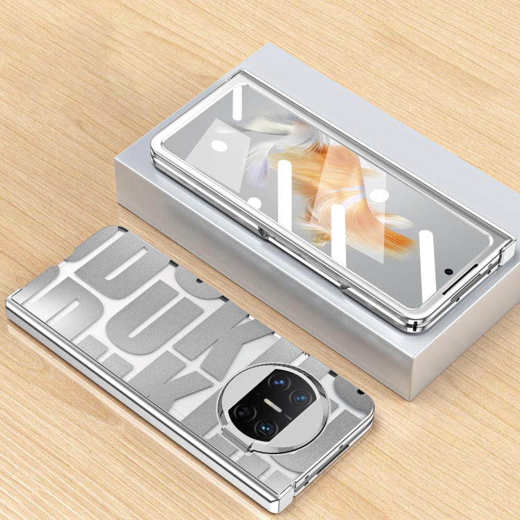 For Huawei Mate X3 Integrated Electroplating Folding Phone Case with Hinge