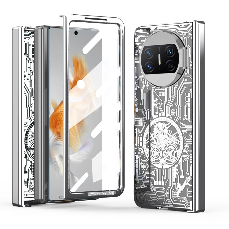 For Huawei Mate X3 Mechanical Legend Integrated Electroplating All-inclusive Phone Case