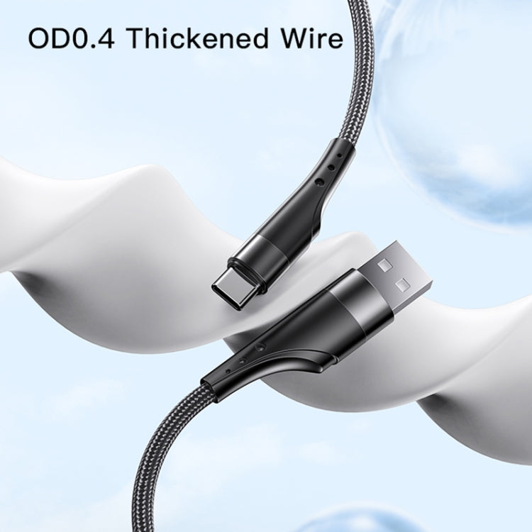 YESIDO CA109 3m 2A USB to USB-C / Type-C Charging Data Cable(Black)