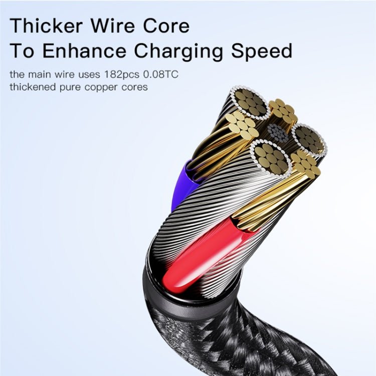 YESIDO CA109 3m 2A USB to USB-C / Type-C Charging Data Cable(Black)