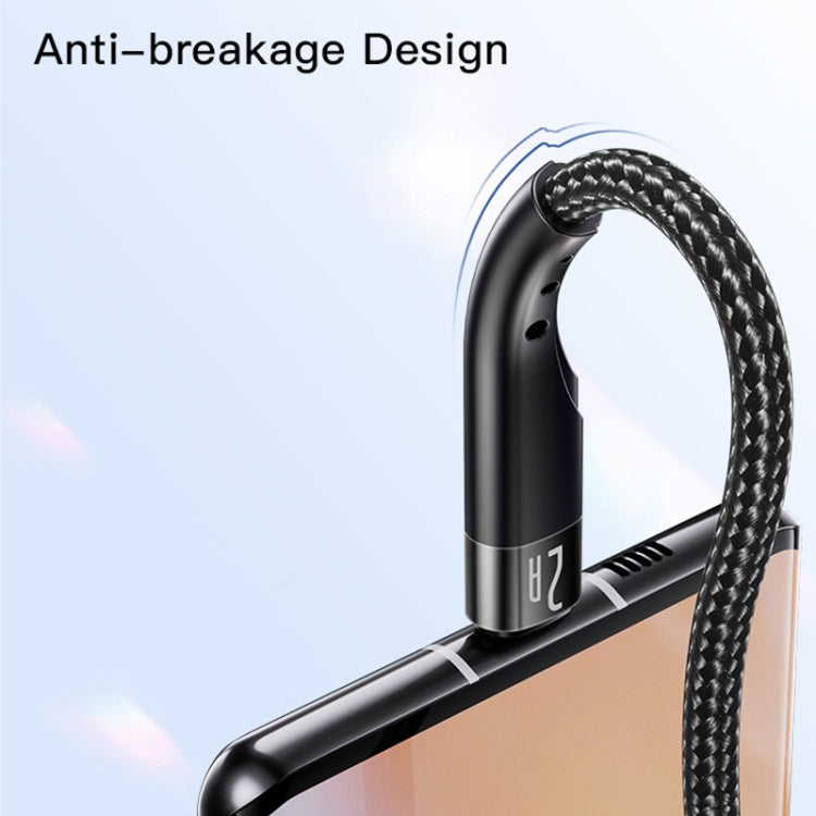 YESIDO CA109 3m 2A USB to USB-C / Type-C Charging Data Cable(Black)