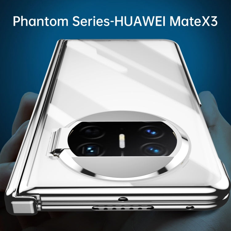 For Huawei Mate X3 Integrated Electroplating PC Folding Phone Case with Hinge